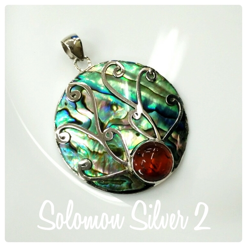 abalone-pendant-062.jpg Abalone & Amber Pendant ASP 062 - Image 1