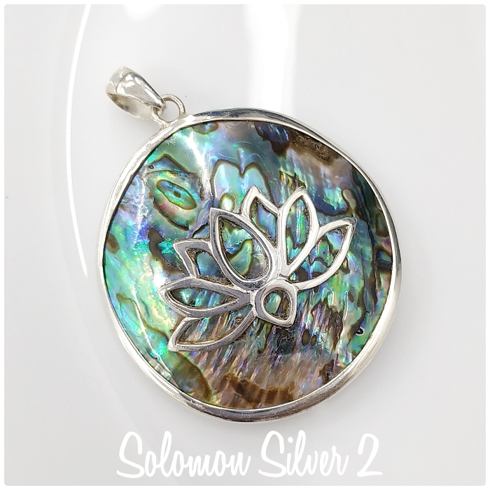 abalone-pendant-069.jpg Abalone Lotus Pendant ASP 069 - Image 1