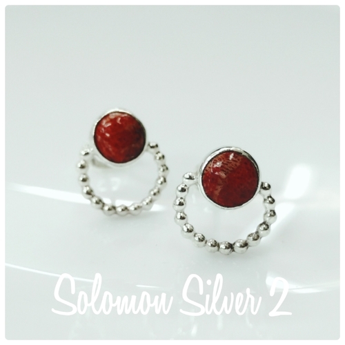 coral-earrings-017.jpg Coral Stud Earrings CE 017 - Image 1