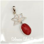Coral Lotus Pendant CP 007
