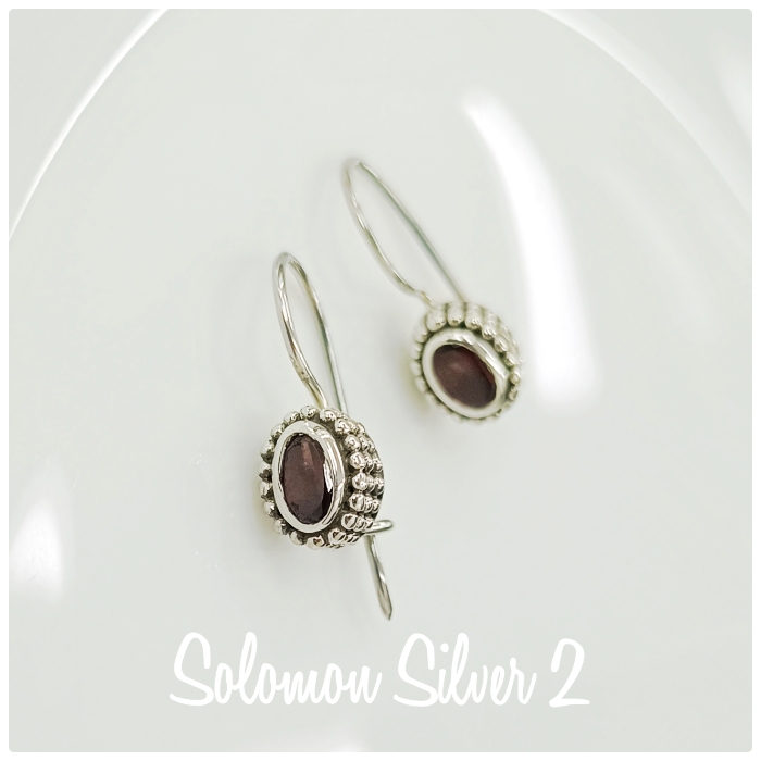 crystal-earrings-094.jpg Garnet Earrings CZE 094 - Image 1