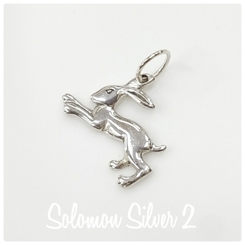 sterling-silver-pendant-051.jpg Silver Rabbit Pendant SVP 051 - Image 1
